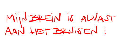 Mijn brein is alvast aan het bruisen!